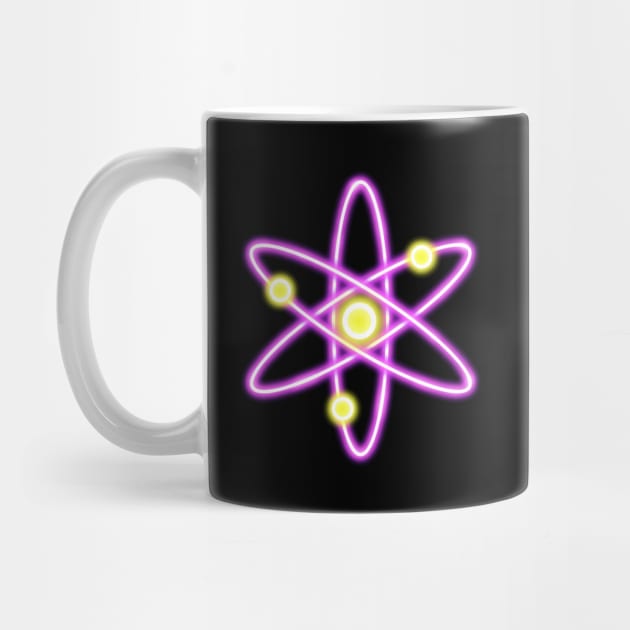 Purple Neon Cosmos Atom by Milasneeze